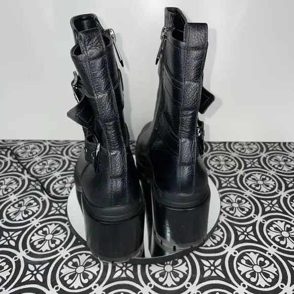 NATURALIZER Trina Mid Shaft Boots, black pebble, 7 - Picture 2 of 11